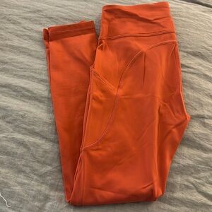 Orange Lululemon leggings